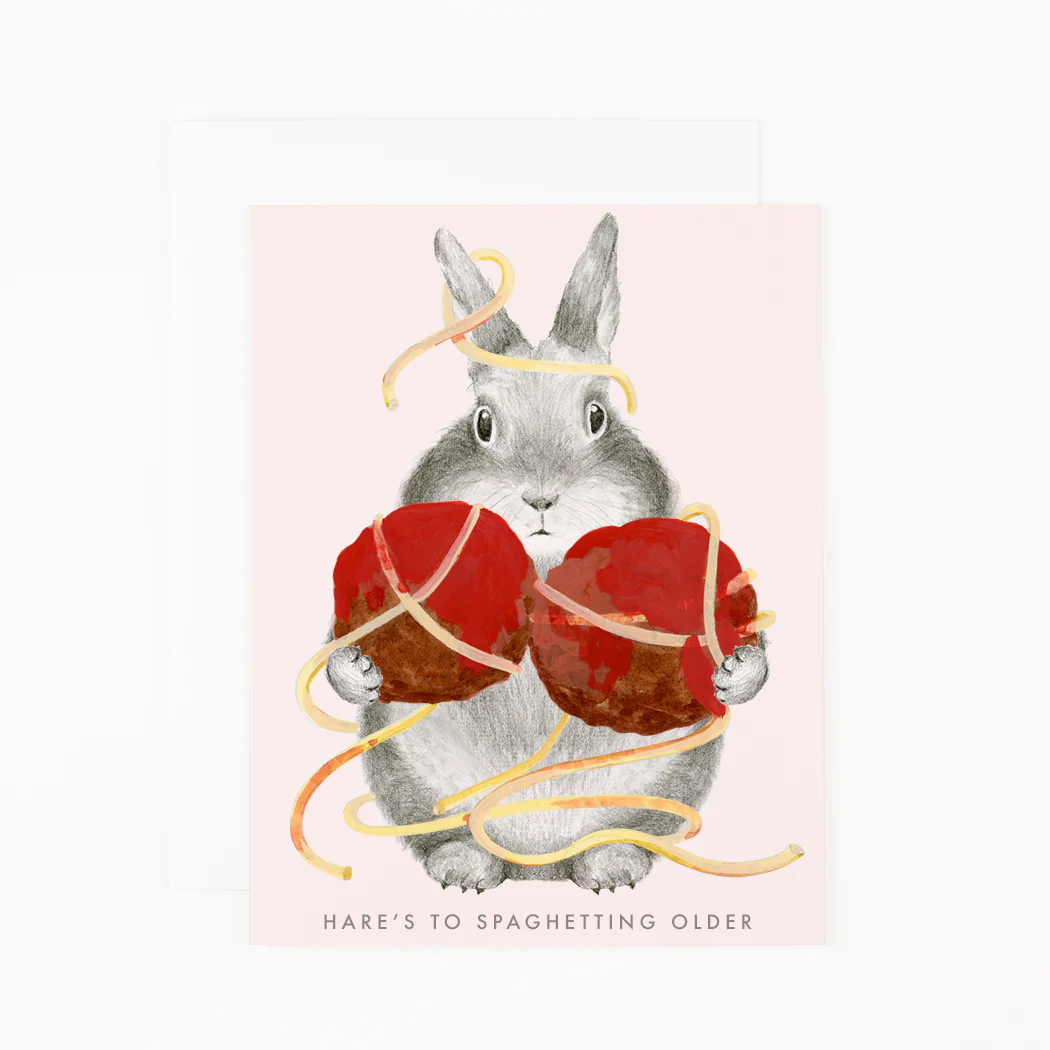 Dear Hancock Birthday Card - Spaghetti Older